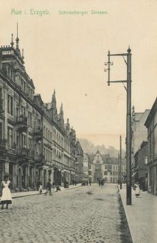 Blick auf das Stadthaus um 1900